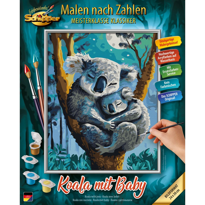 Malen nach Zahlen - Koala mit Baby - Meisterklasse Klassiker