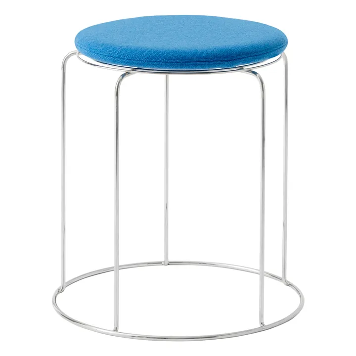 & Tradition Assise pour tabouret Wire VP11, Verner Panton | Bleu turquoise