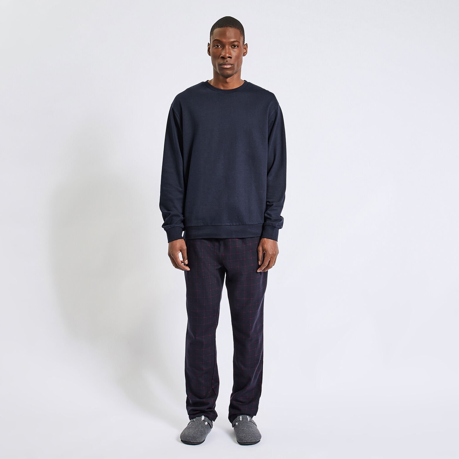 Ensemble pyjama sweat et jogging Bleu foncé