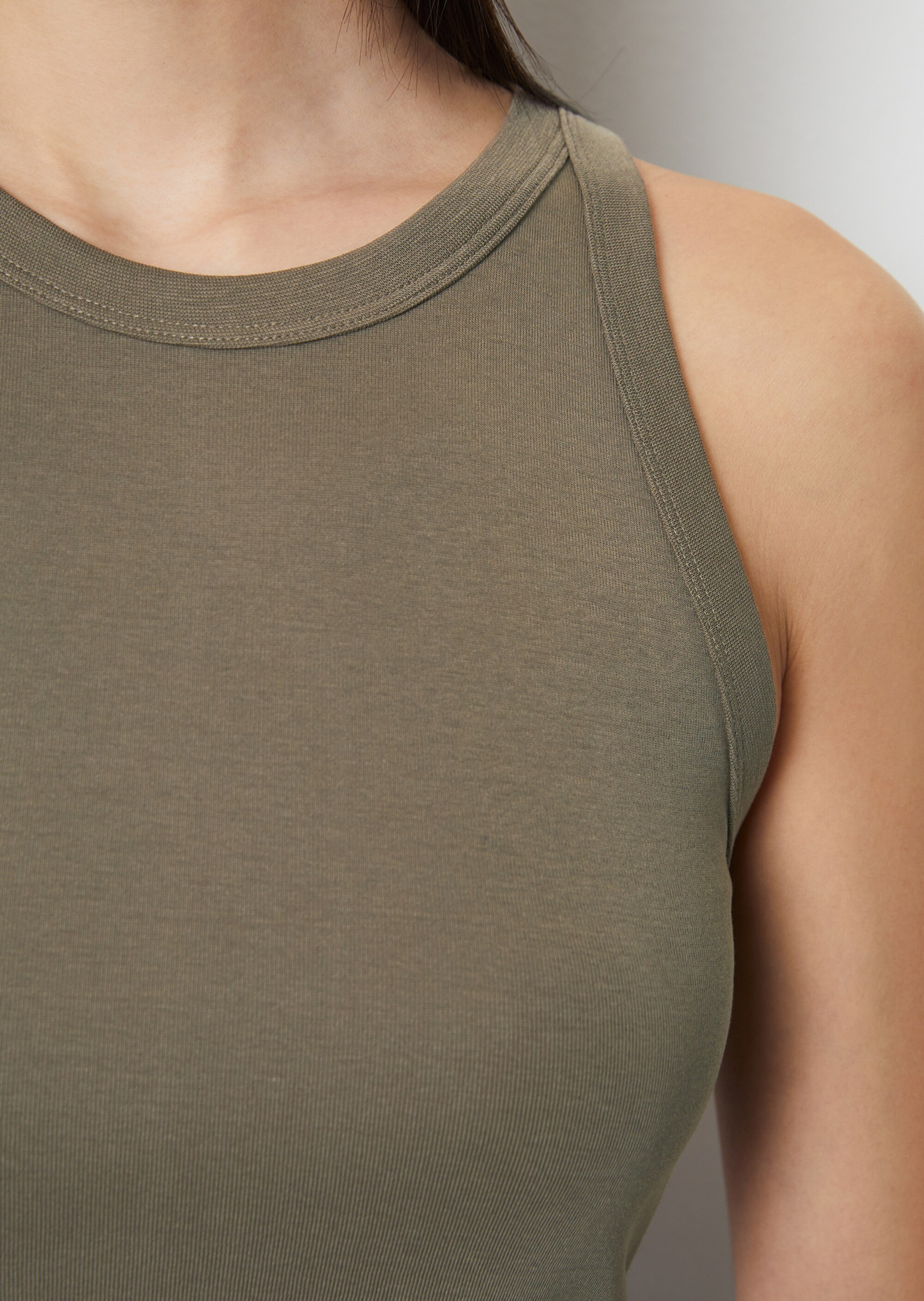 Tanktop regular aus Organic-Cotton-Rib-Jersey