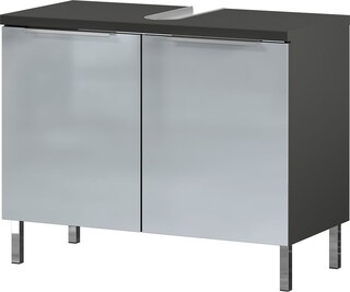 vito Waschbeckenunterschrank CORUS Graphit/ silbergrau