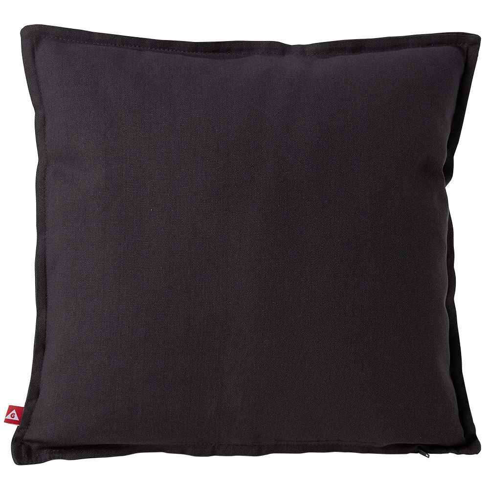 Housse de coussin coton Panama 40x40cm gris