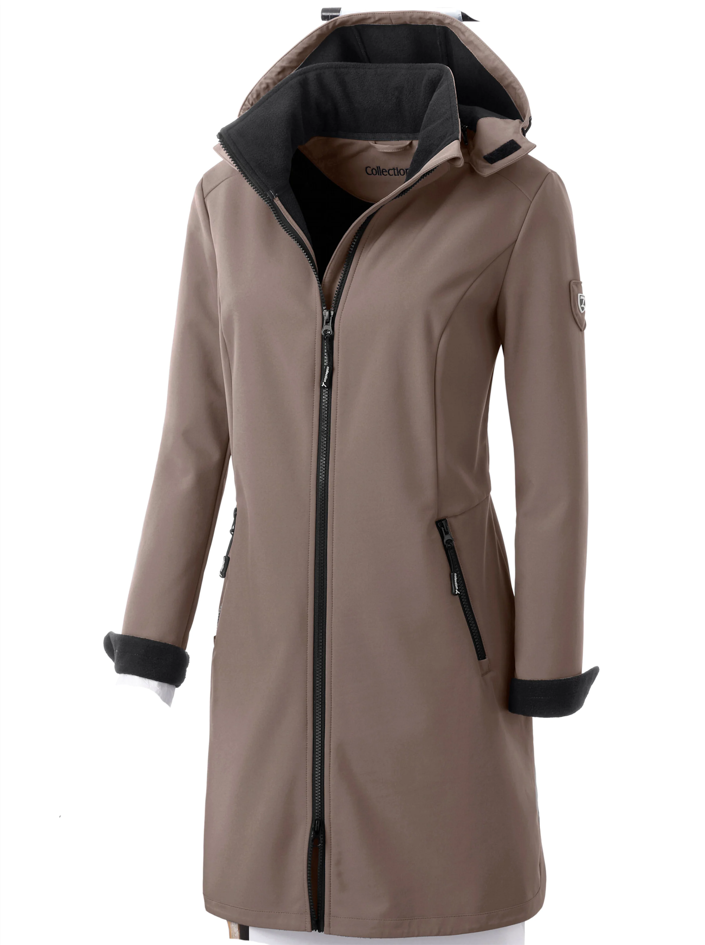 Softshelljacke in taupe