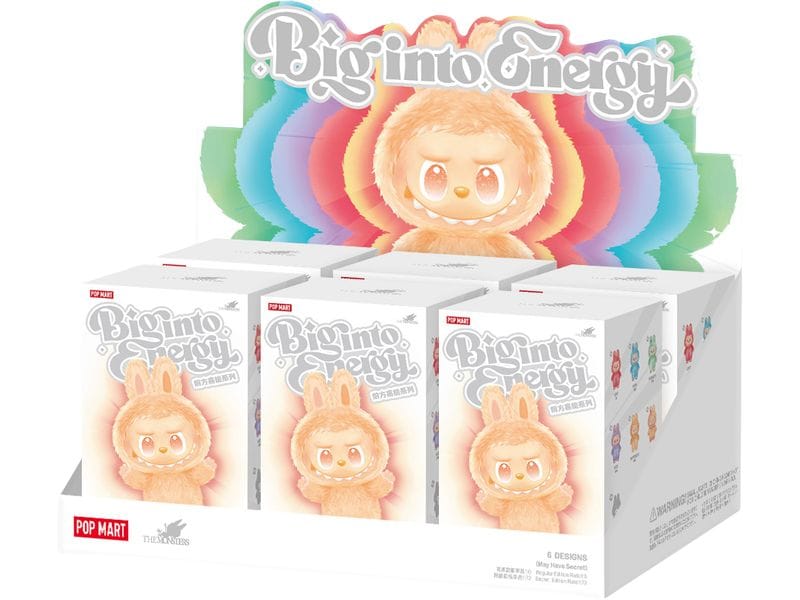 Pop Mart Plüsch-Anhänger Labubu «Big Into Energy» Blind Box Trendiger Vinyl-Plüschanhänger