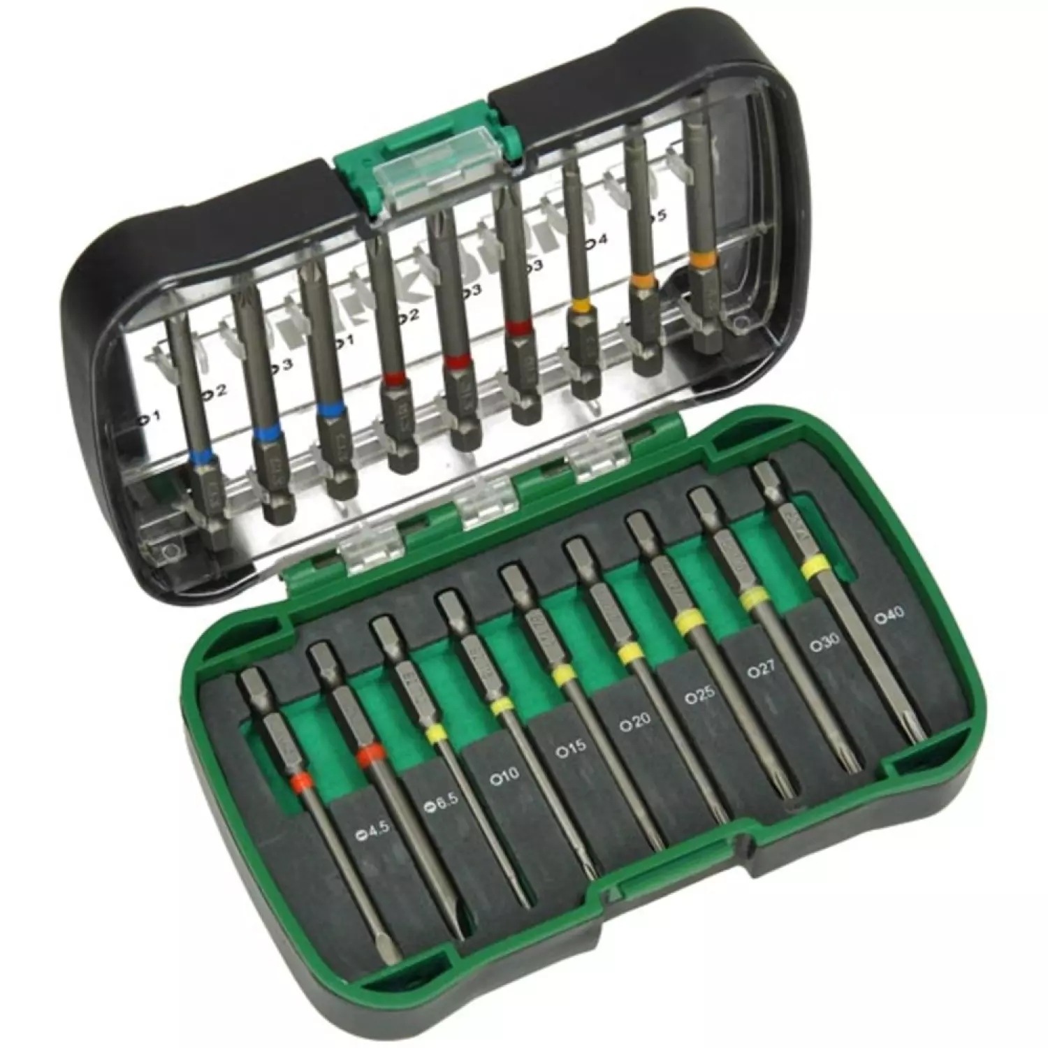 HiKOKI 750361 18 delige bitset in cassette - 75mm