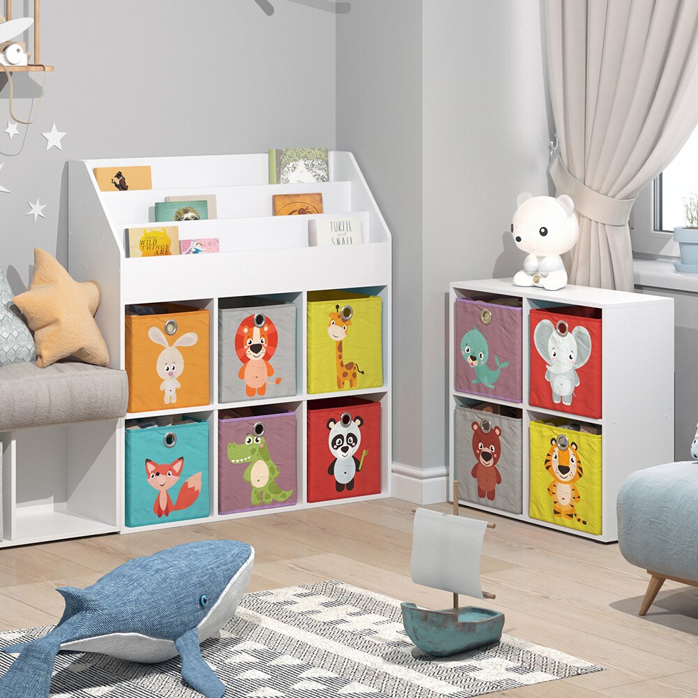 Vicco Kinderregal Bücherregal Aufbewahrungsregal Luigi Spielzeugablage Faltbox