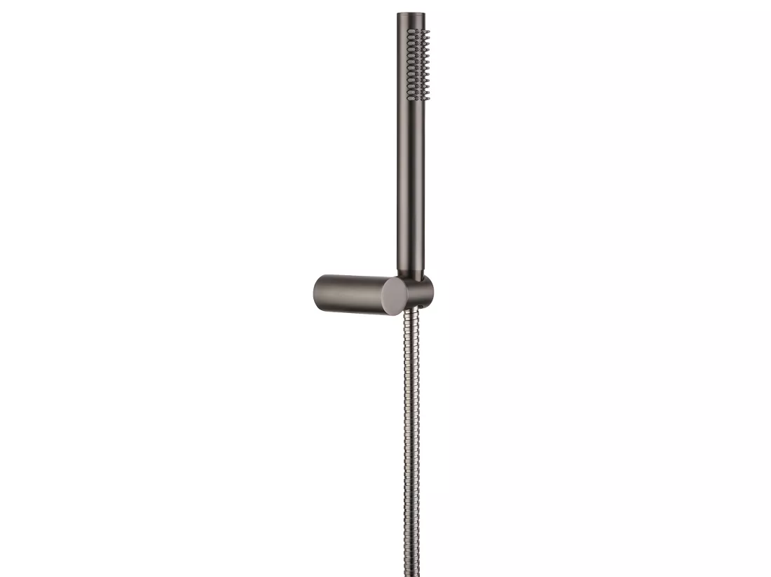 Luisa combiné support de douche 3 pièces gris gun métal - Essebagno