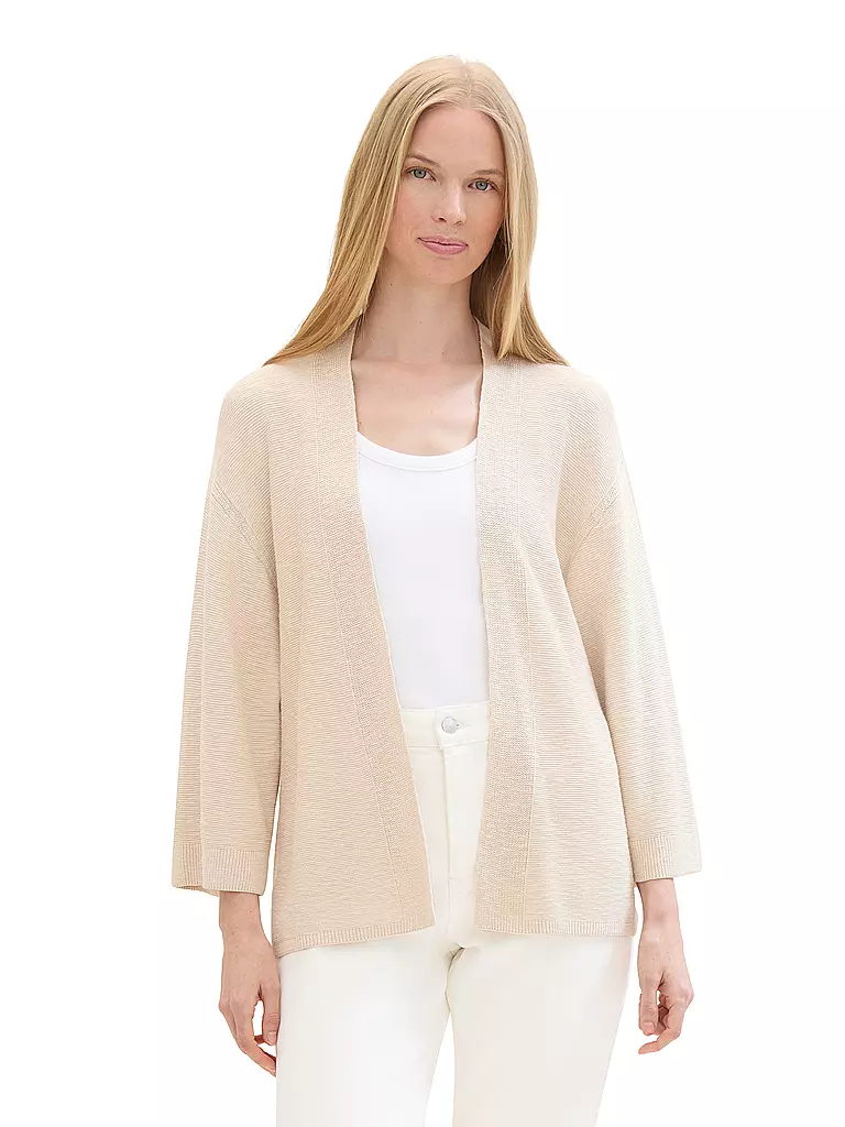 TOM TAILOR Strickjacke  beige