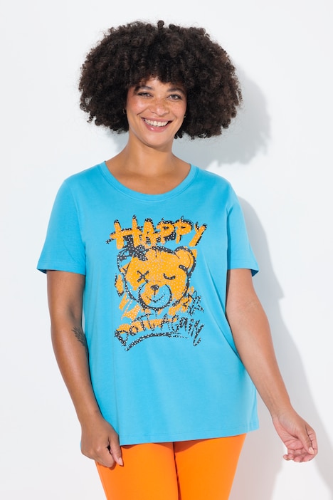 T-Shirt, Boxy Fit, Teddy-Motiv