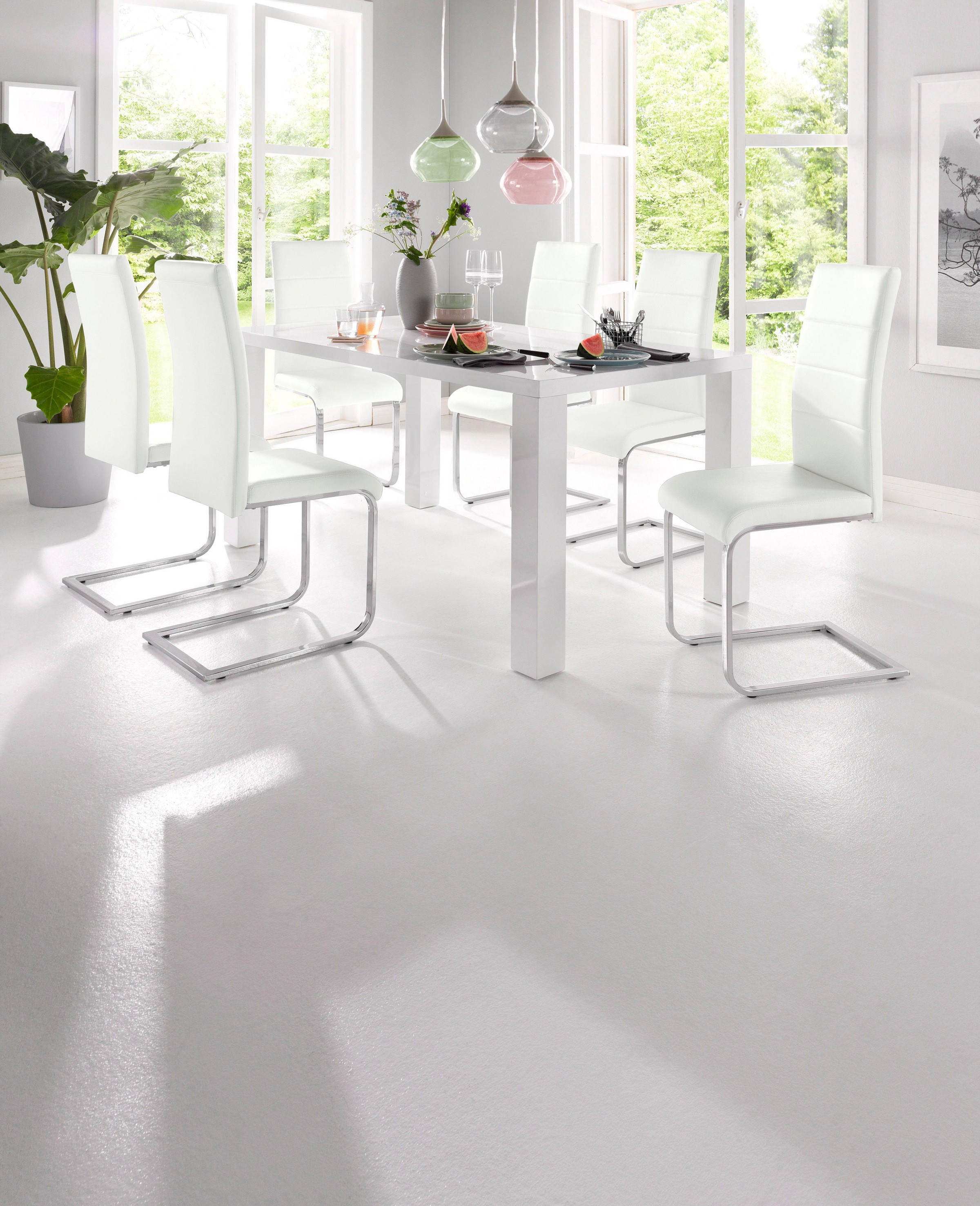 INOSIGN Freischwinger »Josy« (Set) 2 Stk.Bezug in Kunstleder, verchromtes Metallgestell