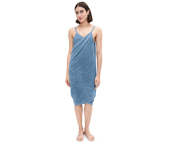 Handtuch-Kleid, blau