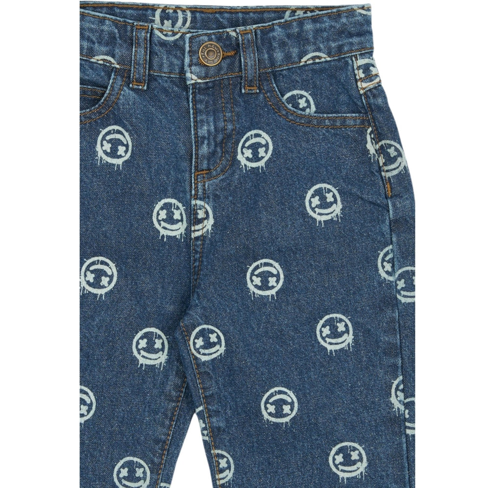 Køb THE NEW Siblings Medium Blue Denim Aop Tnstspero Baggy Fit Jeans