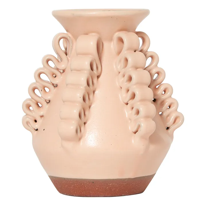 Perla Valtierra Vase mini Lola en argile | Rose pâle