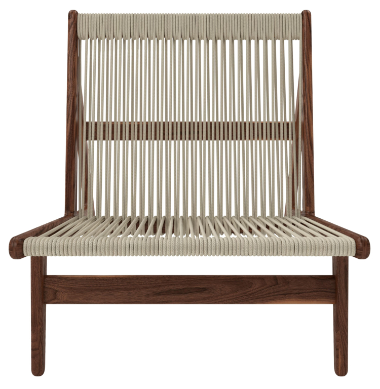 Gubi MR01 Initial fauteuil walnoot