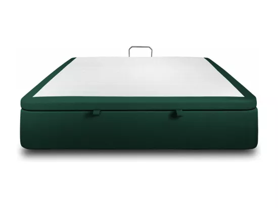 Sommier Coffre Velours Vert 160x200 H39cm
