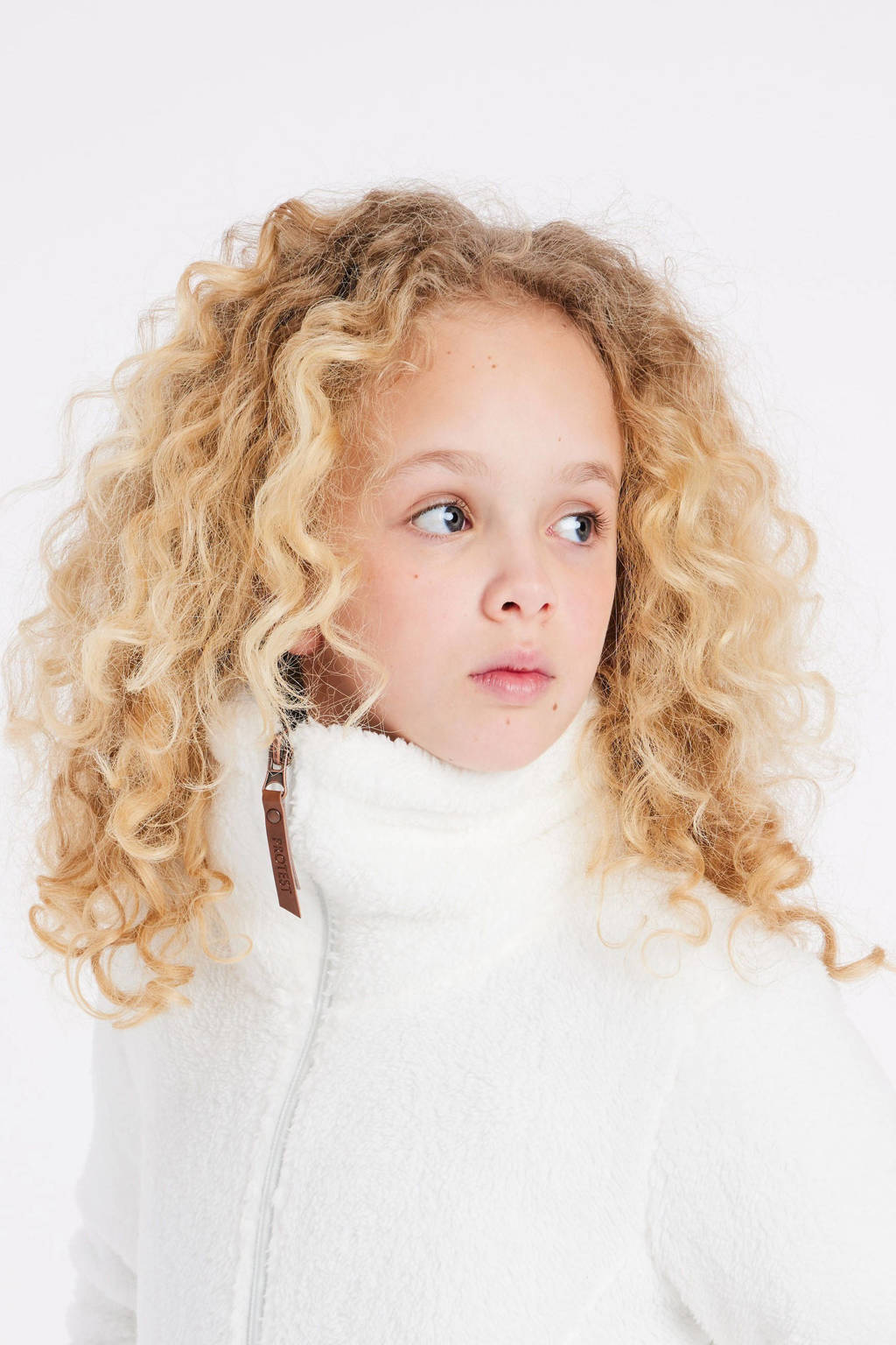 Protest fleecevest Riri Jr ecru