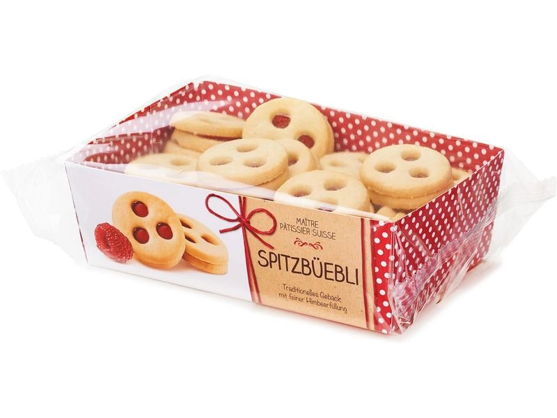 Kambly Guetzli Spitzbüebli 200 g Traditionelle Backware mit Himbeerfüllung