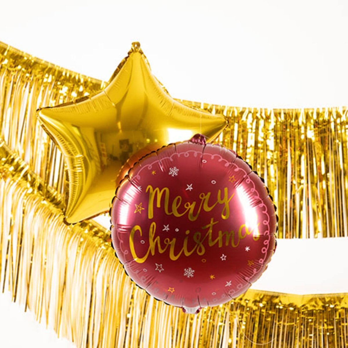 Kerst Helium Ballon Merry Christmas Leeg 45cm