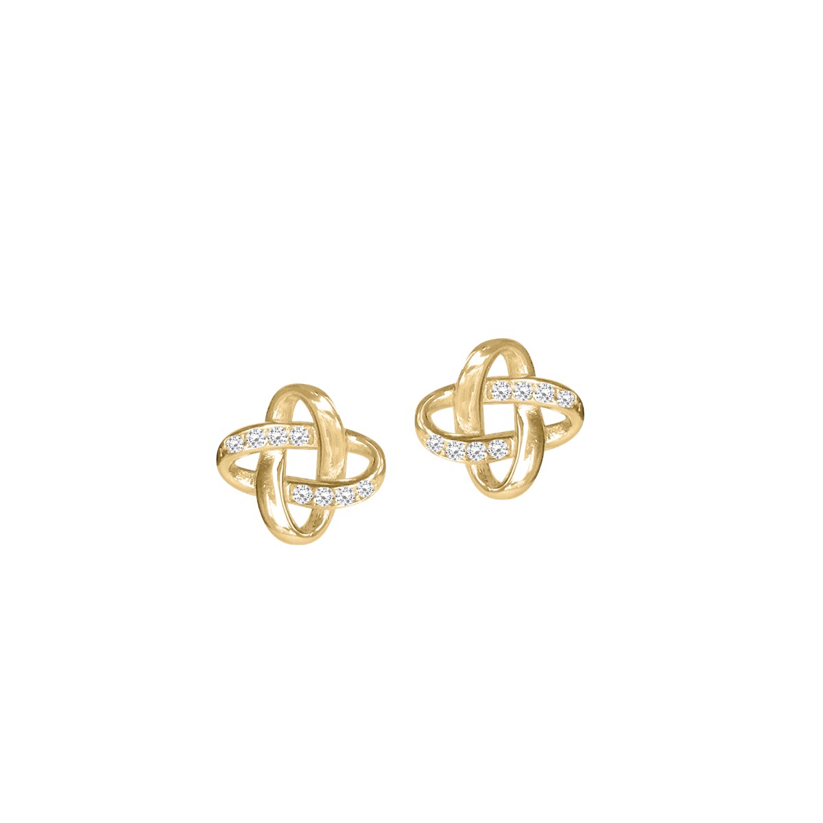Boucles d'oreilles plaquées or oxyde