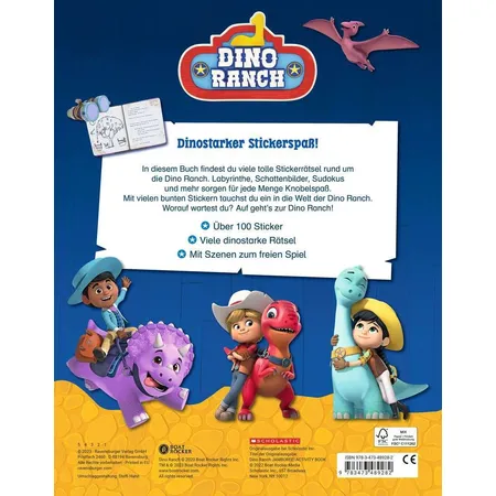 Ravensburger Dino Ranch: Mein dinostarker Rätselspaß