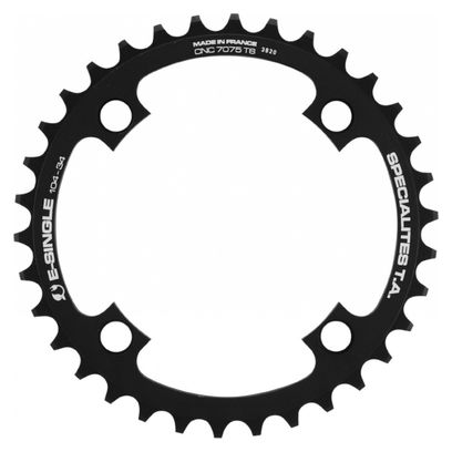 PLATEAU VAE-E-BIKE 4BRA D.104 POUR BOSCH - BROSE - YAMAHA - GIANT - SHIMANO E-STEPS TA E-SINGLE 34DTS MONO NOIR ALU 7075