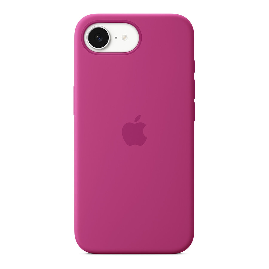 Apple Coque en silicone Fuchsia - iPhone 16e