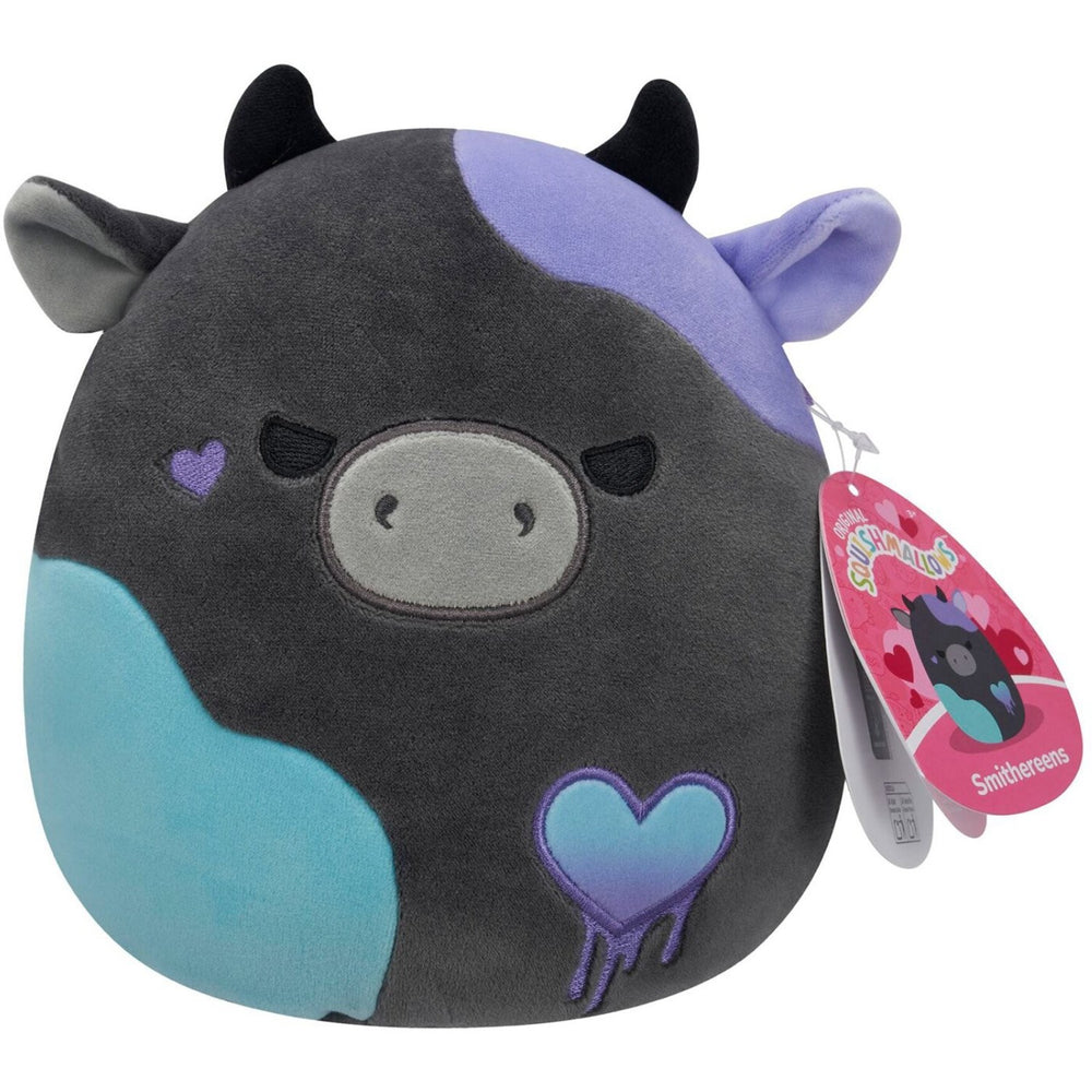Køb Squishmallows Smithereens The Charcoal Grey Cow 19 Cm Love
