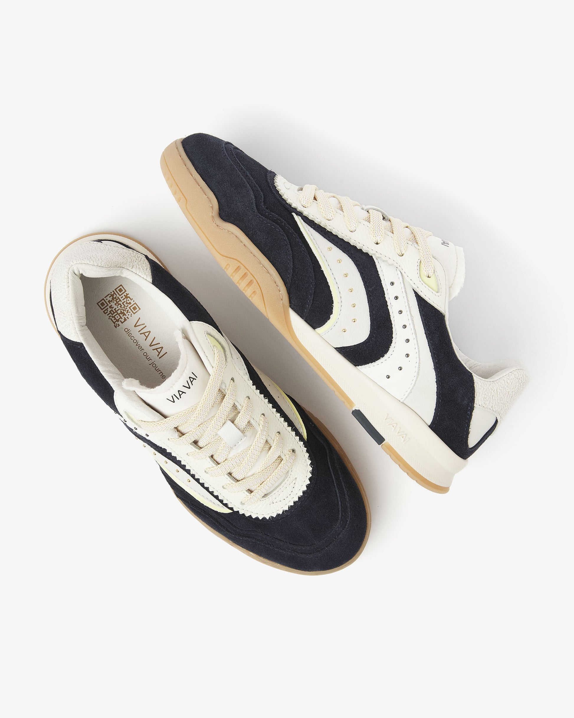 VIA VAI blauwe dames sneakers Kris Pax