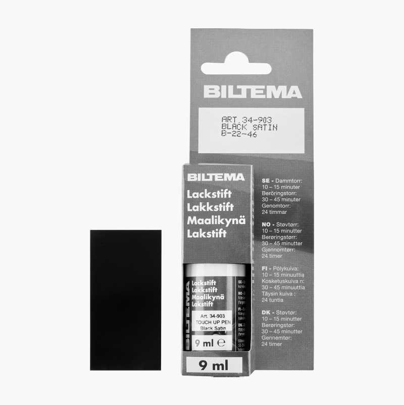 Lakkstift, satengsvart, 9 ml