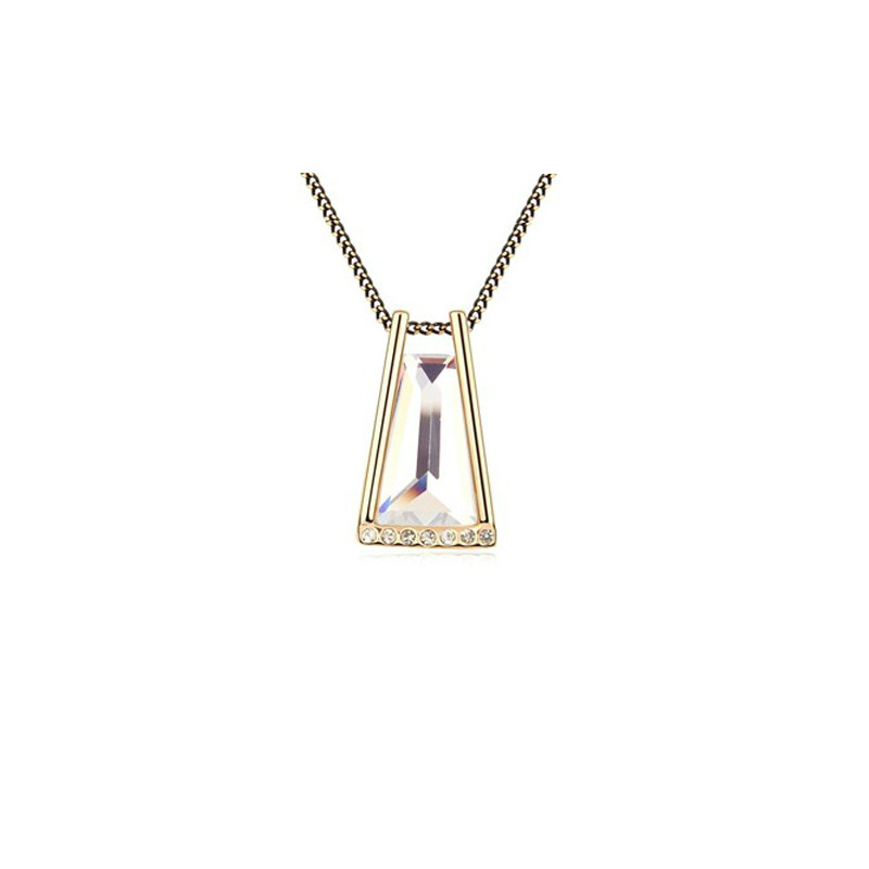 Collier orné de cristal de Swarovski Blanc