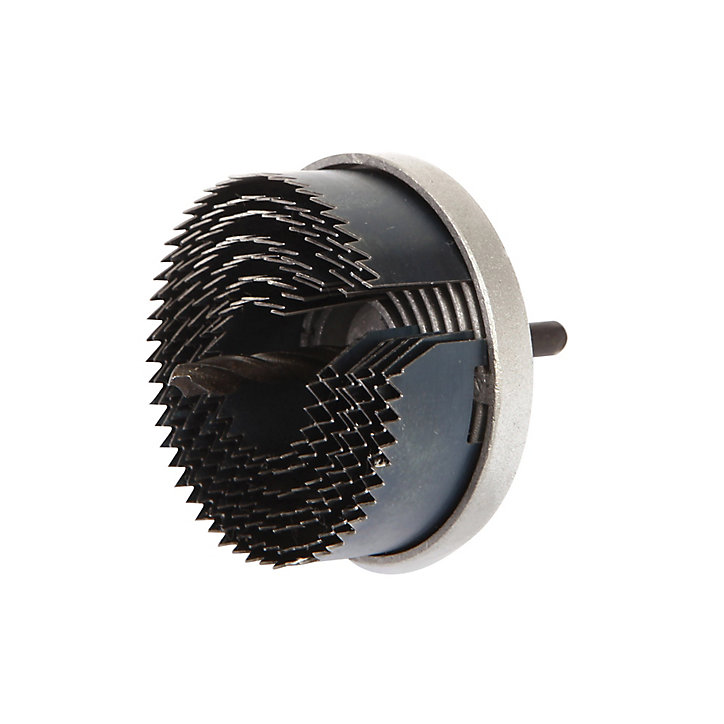 Trépan acier à ressort ø26, 32, 38, 45, 50, 56 et 68 mm - 7 pièces