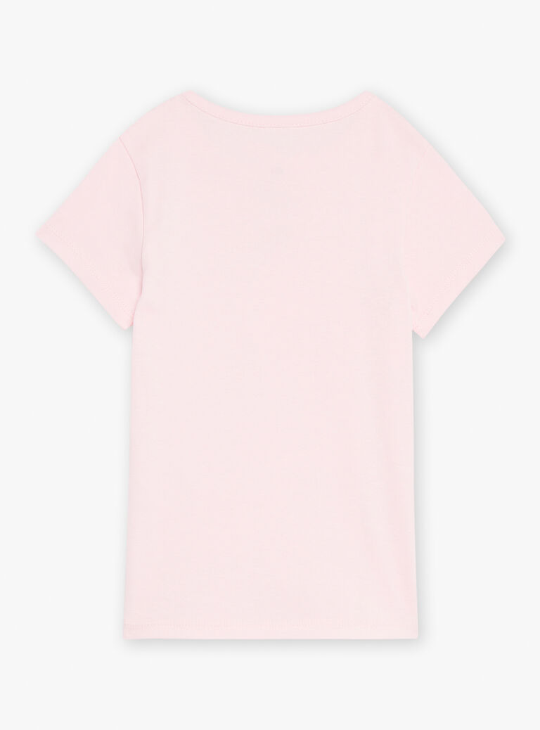 2 T-shirts écrus à motif danseuse