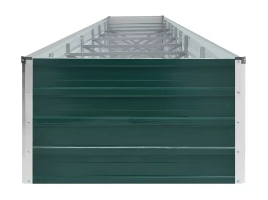 Lit surélevé de jardin Acier galvanisé 600x80x45 cm Vert