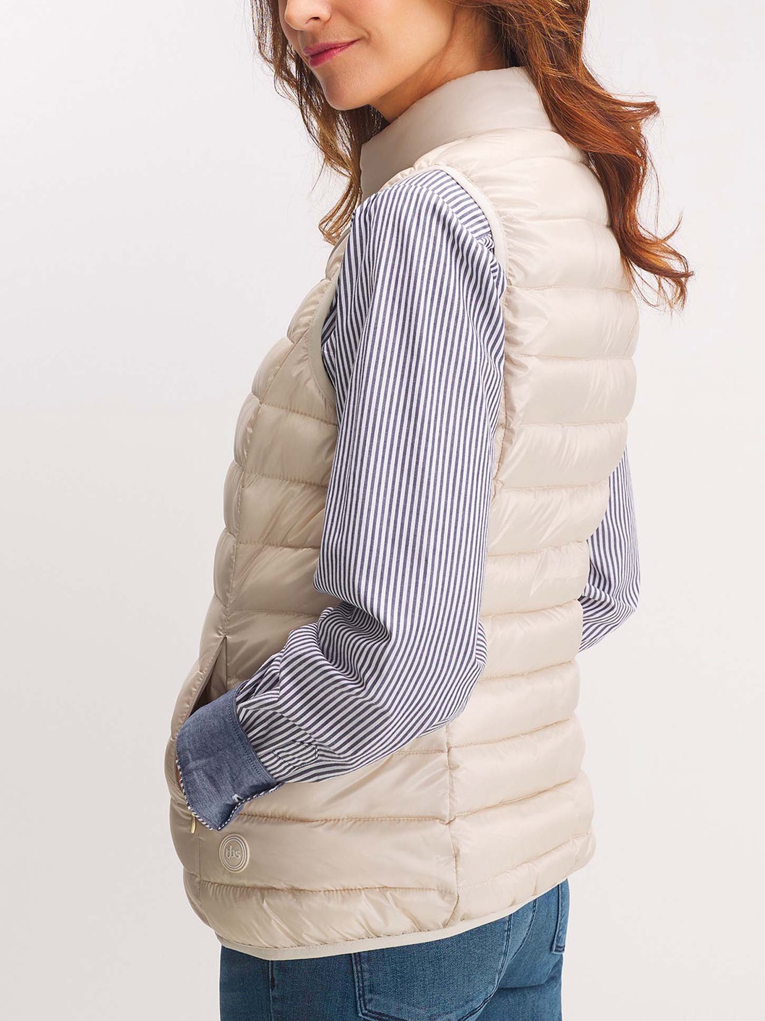 Doudoune Femme Sans Manches Blanc