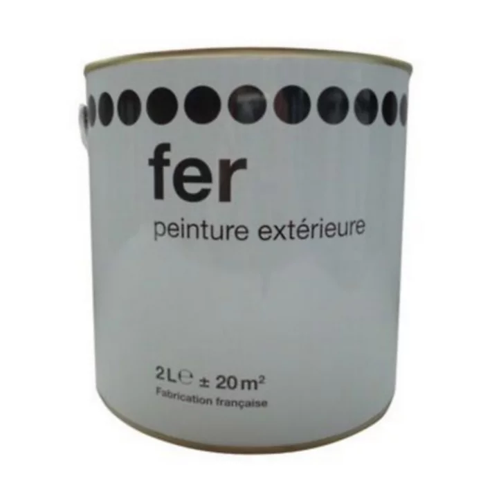 Peinture extérieure spéciale fer vert jardin satin 2L