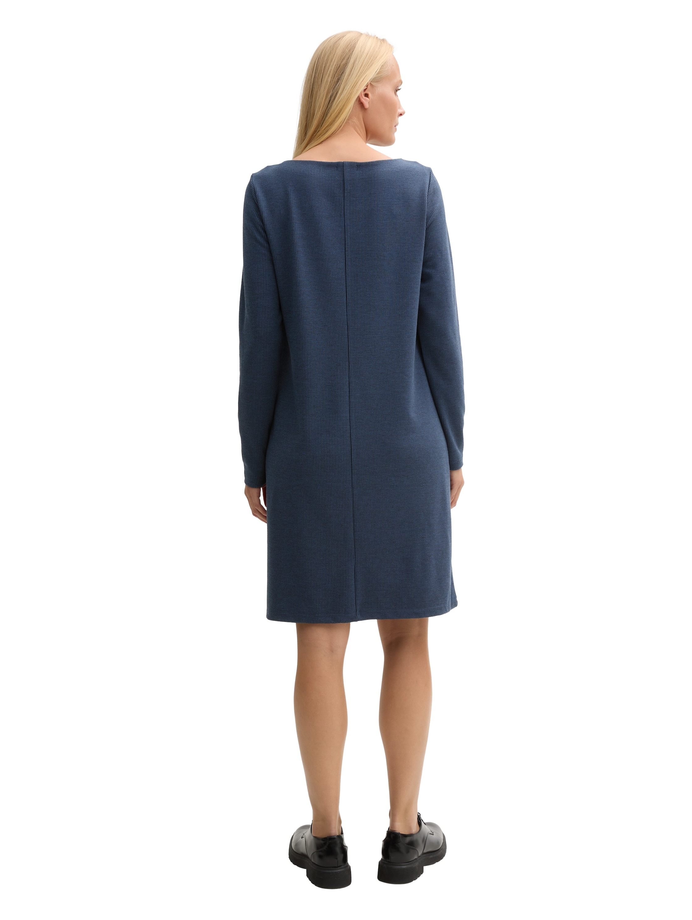 TOM TAILOR Midikleid Ohne Taschen mit U-Boot-Ausschnitt
