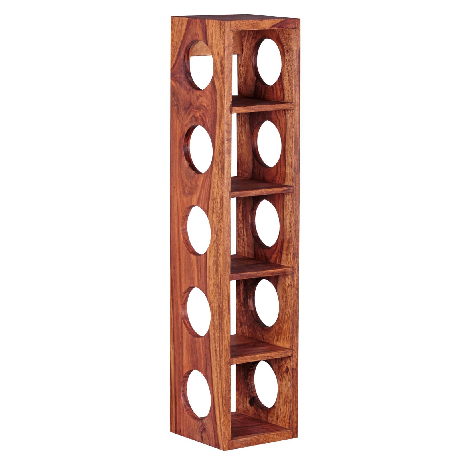 Flaschenregal MUMBAI 15 x 70 cm Sheesham massiv