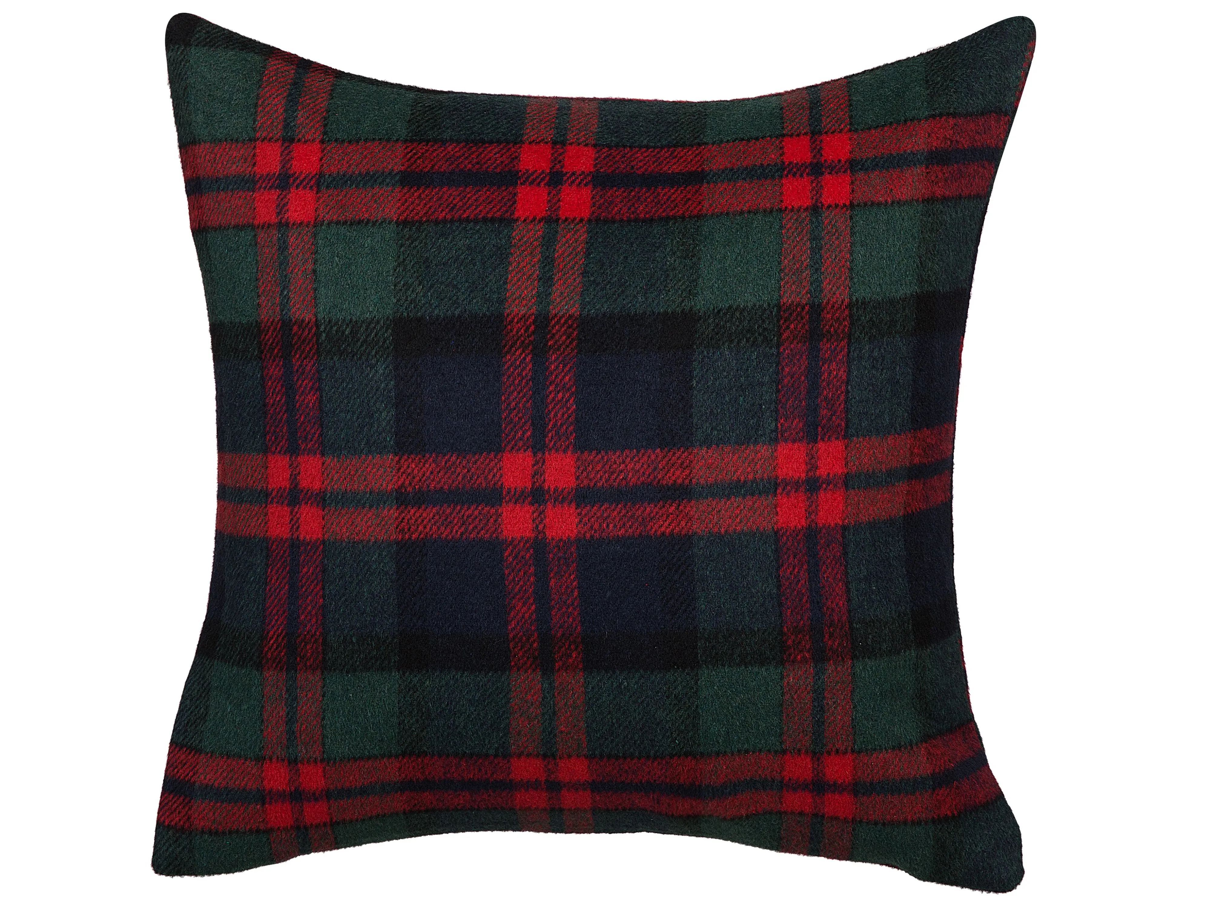 Set van 2 sierkussens RUDOLPH 45 x 45 cm Rood Groen Goud Blauw Zwart kerstmotief