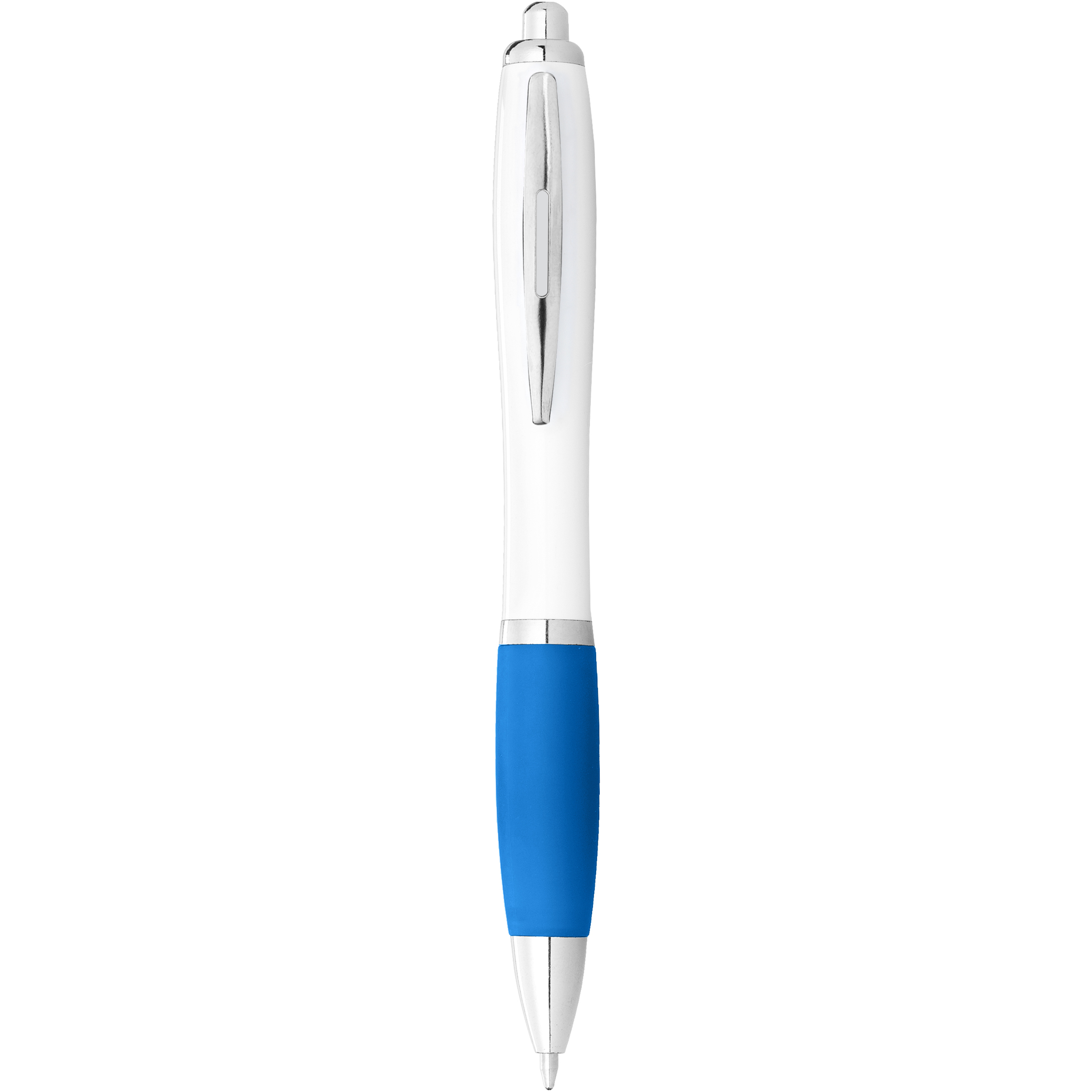 EgotierPro 106900 - Stylo bille avec corps blanc et grip coloré Nash