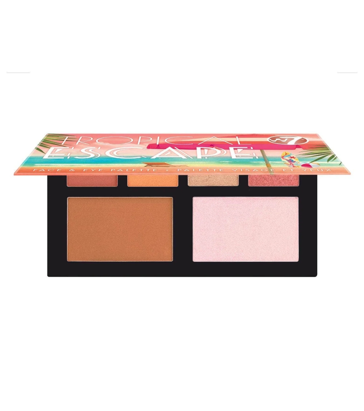 W7 - Paleta de Sombras e Rosto Tropical Escape - Medium-Deep