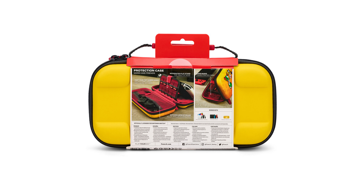 PowerAProtection Case for Nintendo Switch - Mario and Friends tas  (Oranje, Nintendo Switch - OLED Model, Nintendo Switch of Nintendo Switch Lite)