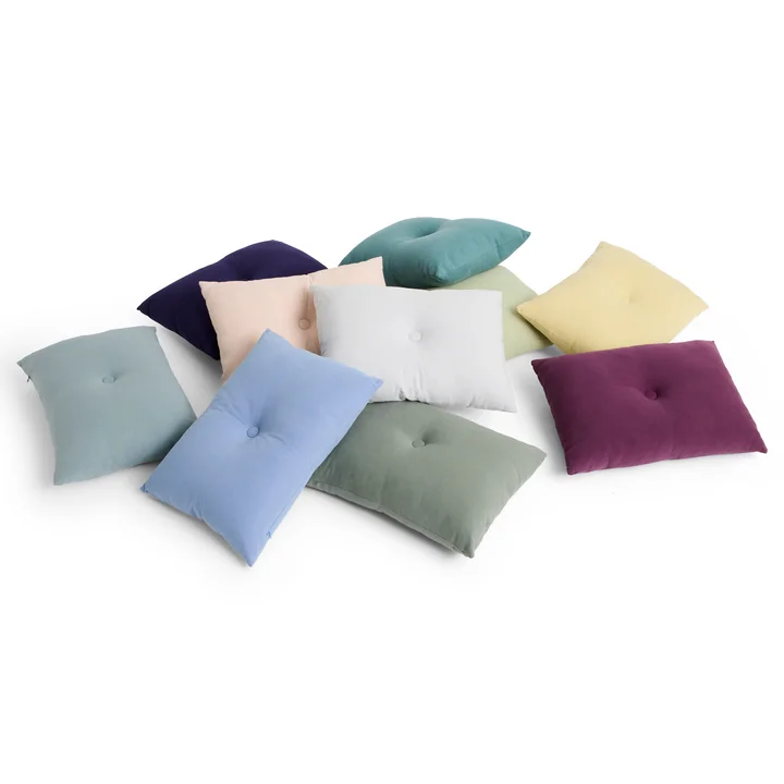 HAY - Dot Kissen Linen, 45 x 60 cm, soft yellow