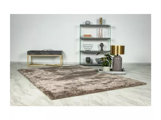 Tapis 230x160cm, design G008R coloris taupe - Confort et élégance pour votre intérieur