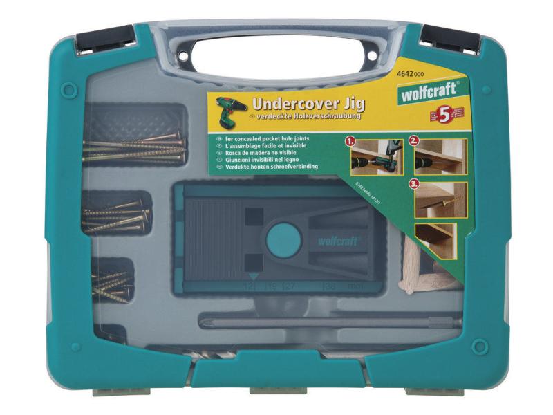 Wolfcraft Jig-Set Undercover 10-teilig Zur Verbindung von Werkstücken in nur 3 Schritten