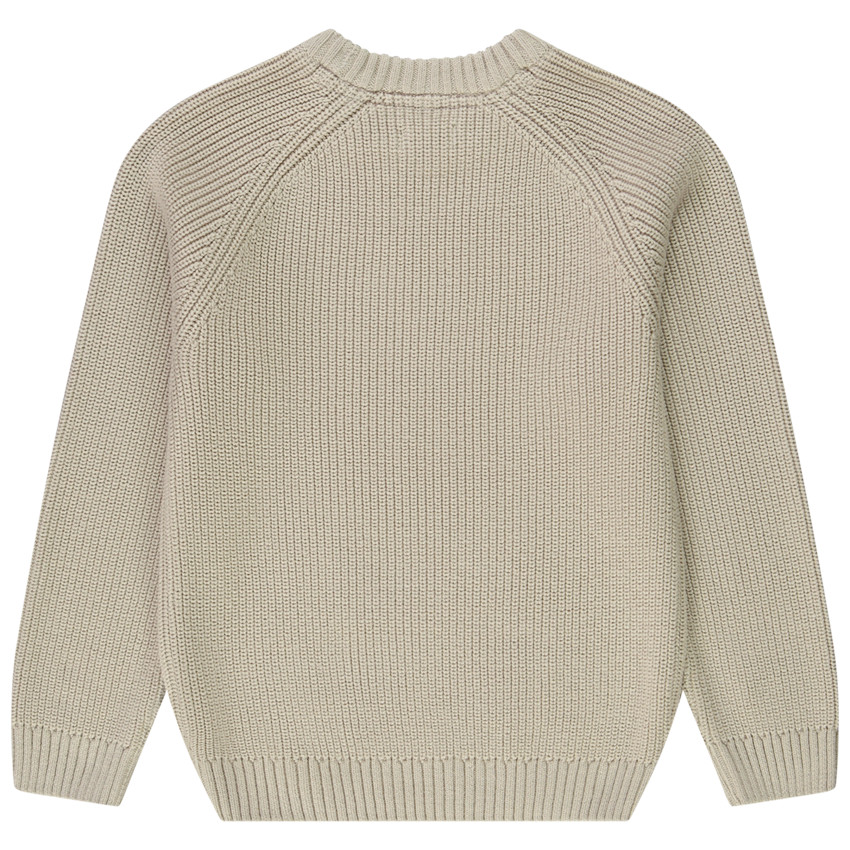 Pull en tricot perlé uni pour garçon