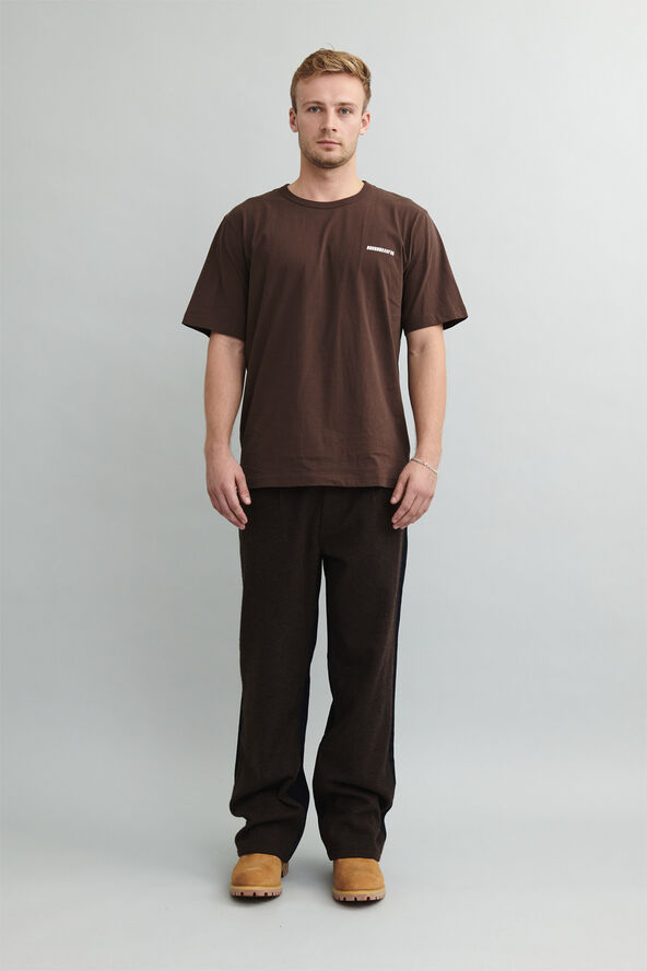 Barfod Squares short sleeve t-shirt Organic Hot fudge