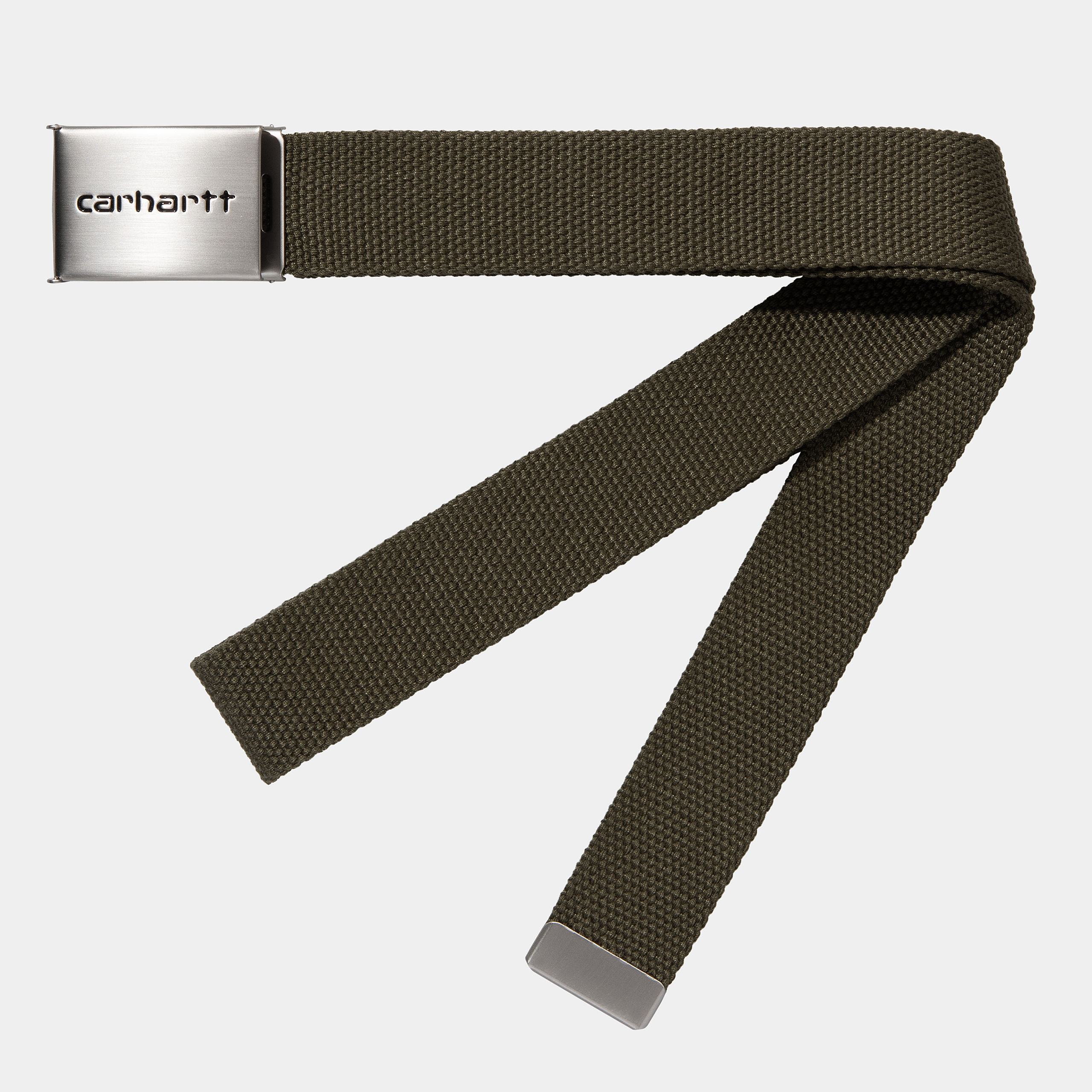 Carhartt WIP Clip Belt Chrome Black