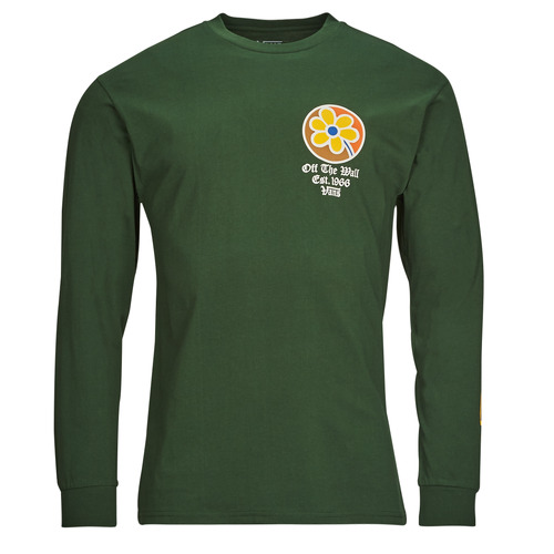 Vans - OLD ENGLISH FLORAL LOGO LS TEE - Vert