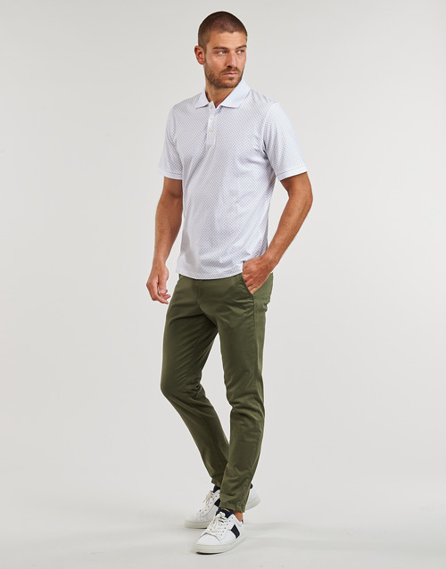 Jack & Jones - JJLUIS AOP POLO SS - Blanc