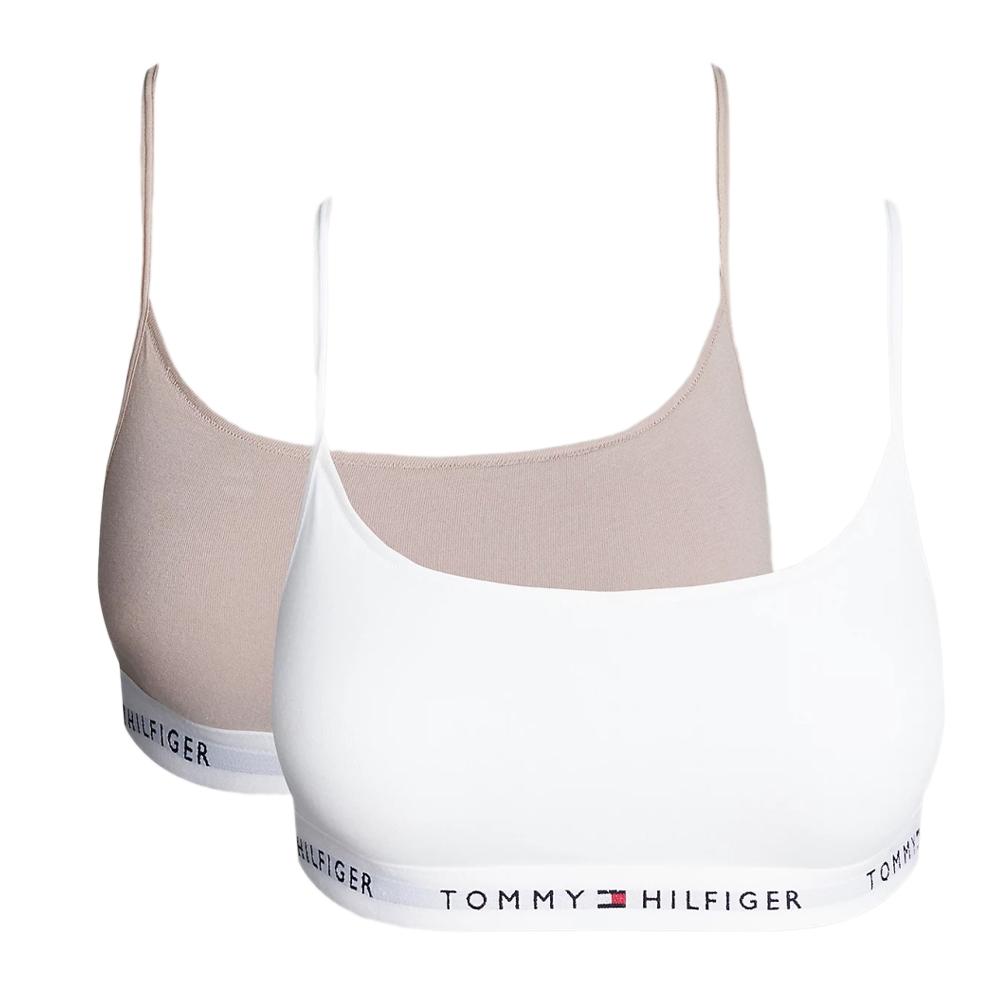 Tommy Hilfiger 2X Brassières Blanche/Rose Femme Tommy Hilfiger 2 Pack Bralette